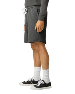 Comfort Colors Lightweight Sweatshorts in dark grey, featuring an elastic waistband and side pockets.