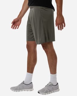 Men's Pro-Lock Performance Short in olive green, featuring a lightweight design and a logo on the side.