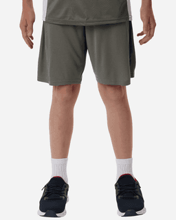 Men's Pro-Lock Performance Short in dark green, featuring a relaxed fit and branded logo.