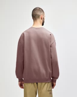 A softstyle adult sweatshirt in a muted mauve colour, featuring a simple back view and long sleeves.