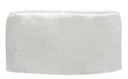 A white Poly Cotton chef's hat displaying a smooth, rounded design. The product includes a logo.