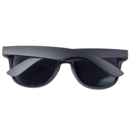 Polarised classic sunglasses in black with a sleek design, featuring a logo.