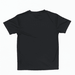 A black Youth Core Tee with a simple design and no visible branding on the back.