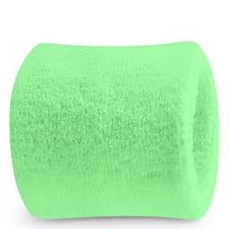 A bright green Terry Wrist Sweatband with a soft texture and branding visible.