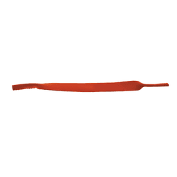 An orange sublimated sunglasses strap with a logo, designed for leisure and outdoor activities.
