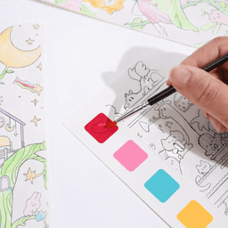Watercolor Coloring Sheets