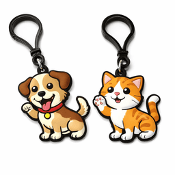 2D PVC keychain