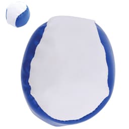 Two Ace Hacky Sacks are displayed, featuring a large blue and white design and a smaller version in blue.