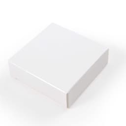 A white cardboard box with a smooth, clean exterior.