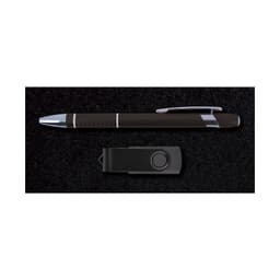 A pen and a keychain flashlight are featured in the Alliance Gift Set, presented against a dark background.