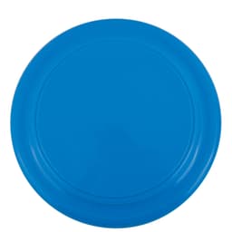A blue lightweight frisbee with a smooth surface, designed for outdoor play.
