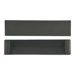 A black gift box with a removable lid, designed for packaging items securely.