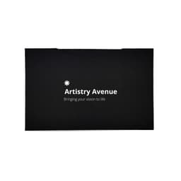 A black pouch with a logo and text, designed to hold and protect items.