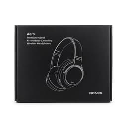 Aero by Nomis wireless headphones in black packaging, featuring a simple line drawing of the product.