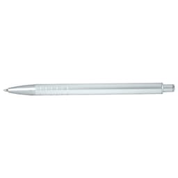 A white Molero Click Action Ballpoint Pen with a sleek design and a branded logo.