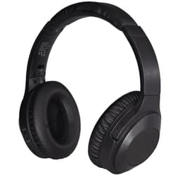 A pair of black Anton ANC Headphones with cushioned ear pads and a sleek design.