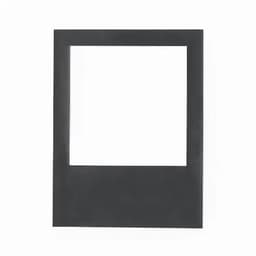 A black photo frame with a blank space in the centre, designed for displaying photographs.