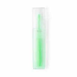 A drink bottle in translucent green with a matching cap, featuring a logo on the side.