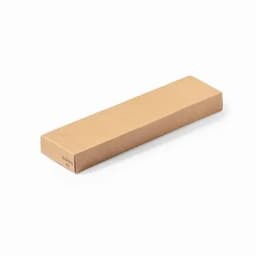A rectangular sharpening stone in a light brown colour, featuring a smooth surface and a plain design.