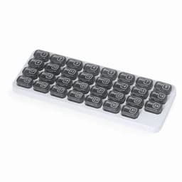 A calendar key organiser with black and white numbered keys, featuring days of the month from 1 to 31.