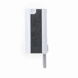A white promotional product with a grey textured surface and a small applicator tip at the base.