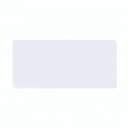 A rectangular, clear plastic product with rounded edges, featuring a smooth surface and a glossy finish.