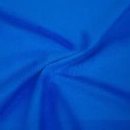 A vibrant blue fabric, featuring a smooth texture, suitable for T-shirt designs. The material has a slight stretch.