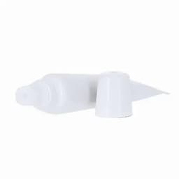A white drink bottle with a cap and spout, featuring a simple design and smooth finish.