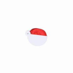 A drink bottle featuring a white base with a red lid, equipped with a circular opening and a logo.