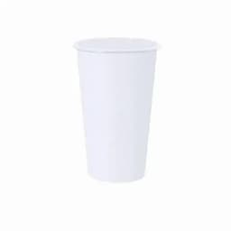 A drink bottle in a simple white design, featuring a clean, smooth surface and a rounded shape.