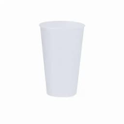 A drink bottle in a plain white colour, featuring a simple design and a logo.