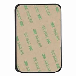 A rectangular adhesive backing with a protective layer, featuring a border and a green 3M logo.
