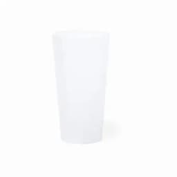 A drink bottle in white, featuring a sleek and simple design without any visible branding.