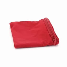 A red pouch with a zip closure, suitable for various small items or accessories.