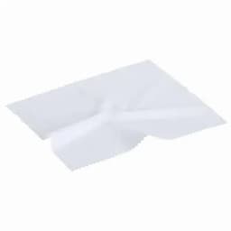 A white cleaning cloth for phones and technology, featuring a simple design with no visible logos.