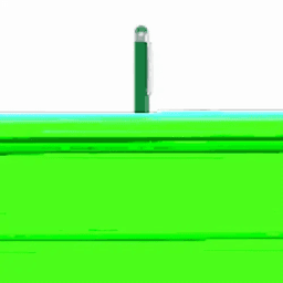 A drink bottle in bright green with a transparent lid and a logo on the surface.