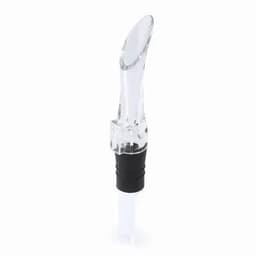 A drink bottle spout with a clear top and black base, designed for easy pouring.