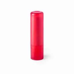A drink bottle in vibrant red with a cylindrical shape and a twist-off bottom. Features a logo.