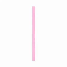 A pink product with a long, slender shape, featuring a simple design and a white outline.