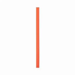 An orange drink bottle with a simple design and a logo on the side.