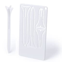 A white plastic tool set featuring various shaped applicators and a matching storage card.