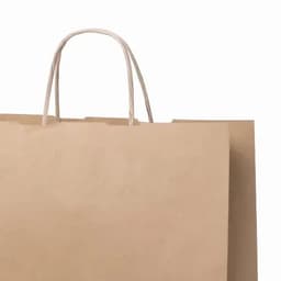 A brown paper bag with a twine handle, featuring a simple, unembellished design.
