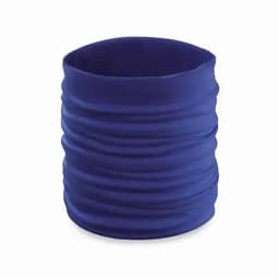 A multipurpose neck gaiter in a vibrant blue colour, featuring a textured fabric design and no visible branding.