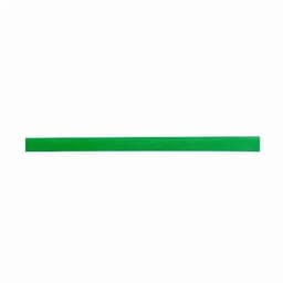 A green promotional product with a rectangular shape and a smooth surface, featuring a logo.