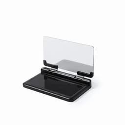 A black portable screen magnifier with a clear protective shield, designed for enhanced viewing.