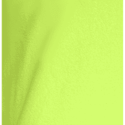 A high-visibility polar vest in bright yellow, featuring a logo. The fabric appears soft and textured.
