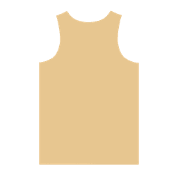 A yellow adult singlet with a simple tank top design, featuring no visible logos or branding.