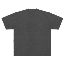 A dark grey, short-sleeved club tee with a plain back. Features a logo at the neck area.