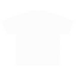 A white adult T-shirt with short sleeves, featuring a brand logo.