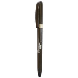 A metal pen in a dark green finish with a gold accent and a cap. It features a logo on the barrel.